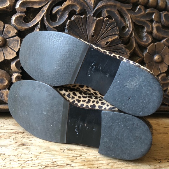 Yves Saint Laurent YSL Leopard Print Calf Hair Slip On Loafers Designer Italy 7M - Picture 15 of 17